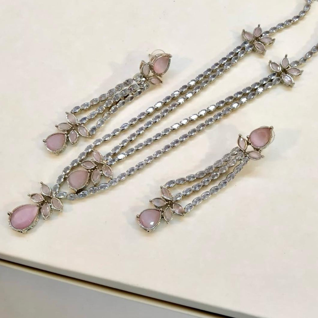 Zircon elegant necklace set Birthday Wedding Engagement Anniversary