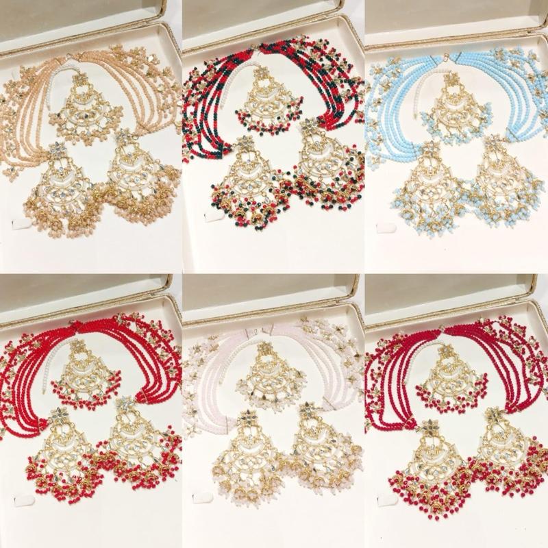 SARA kHAN   earring tikka with babhubali style sahare ET 005 Earring Tikka Set for Women - Perfect for Any Occasion - My Jewel Box