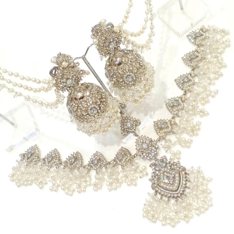 Matha Pati and Jhumka Set - Traditional Indian Bride Wedding Collection - My Jewel Box
