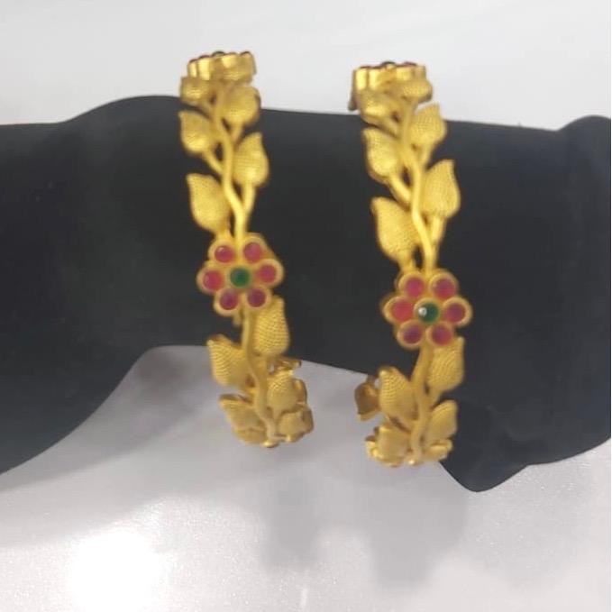 Golden   Bangle design 4 ruby