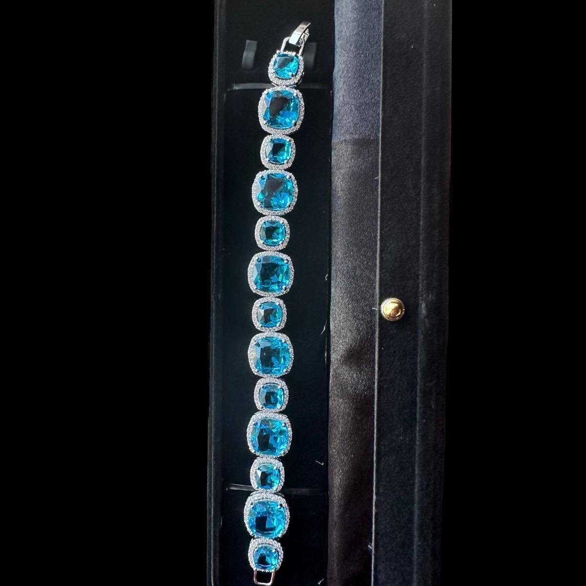 American diamond bracelet with gift box