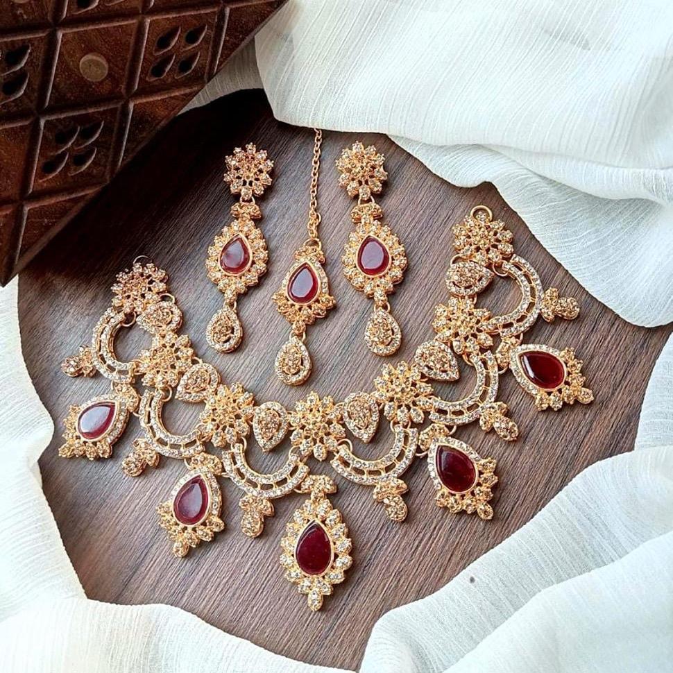MAHAM  zircon necklace set JBC004