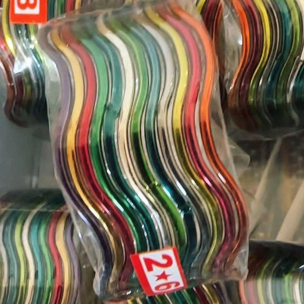 Wavy stylish 3 colour color metal  bangles - My Jewel Box