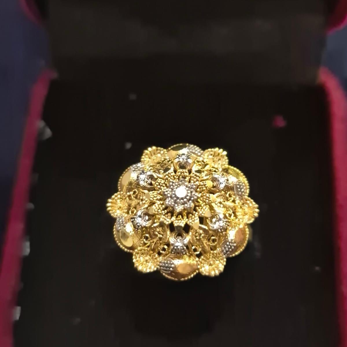Gold Polish Rings for Women - Size 18 UK Size 8 SAME GOLDLOOK  but Not real gold - My Jewel Box